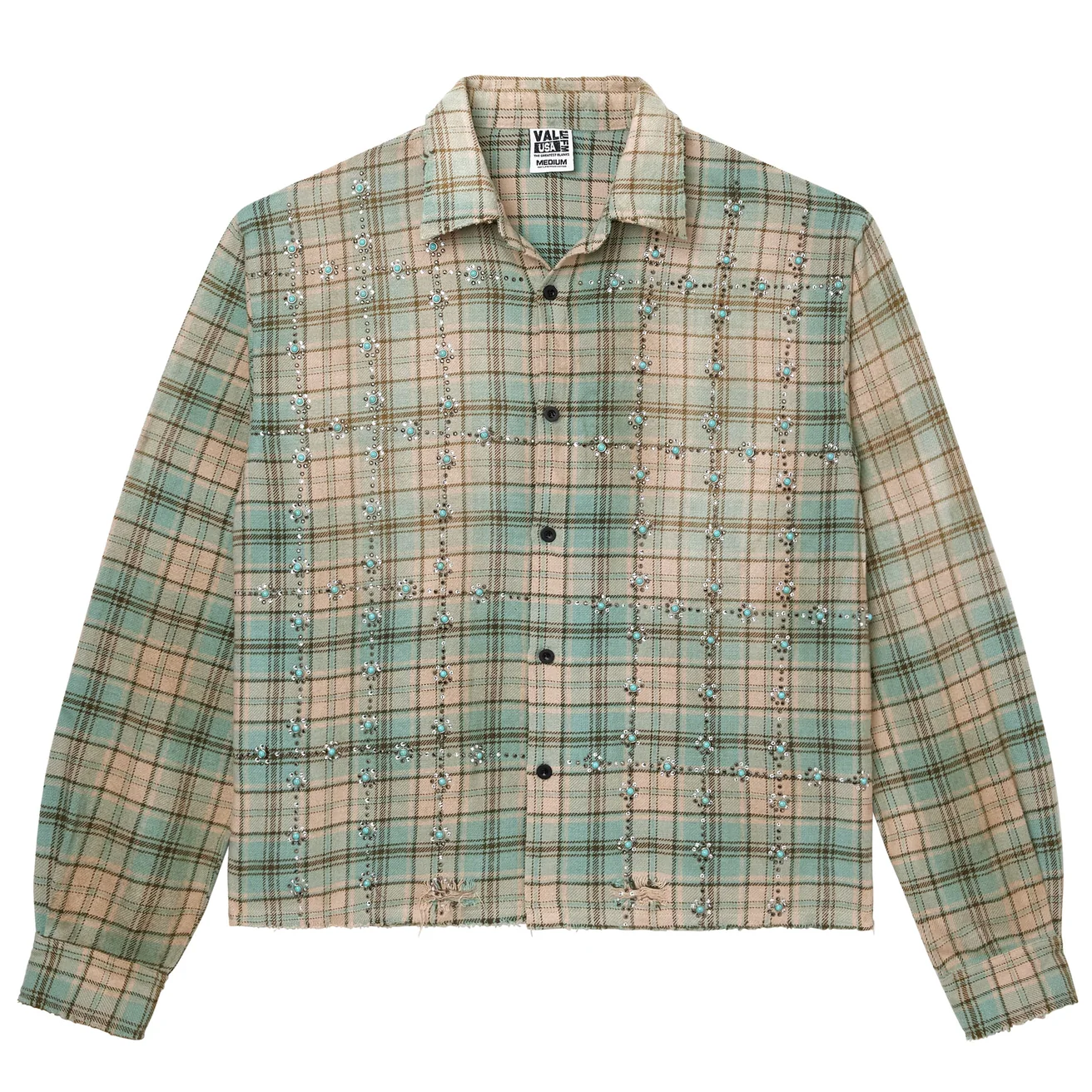 Vale Little Gems Mint Flannel Shirt