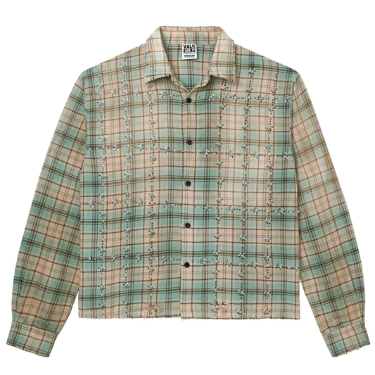 Vale Little Gems Mint Flannel Shirt