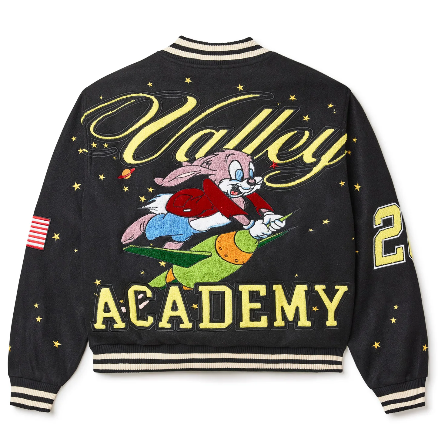 Vale Moon Black Varsity Jacket