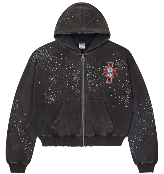 Vale Pluto Cluster Black Zip Up Hoodie