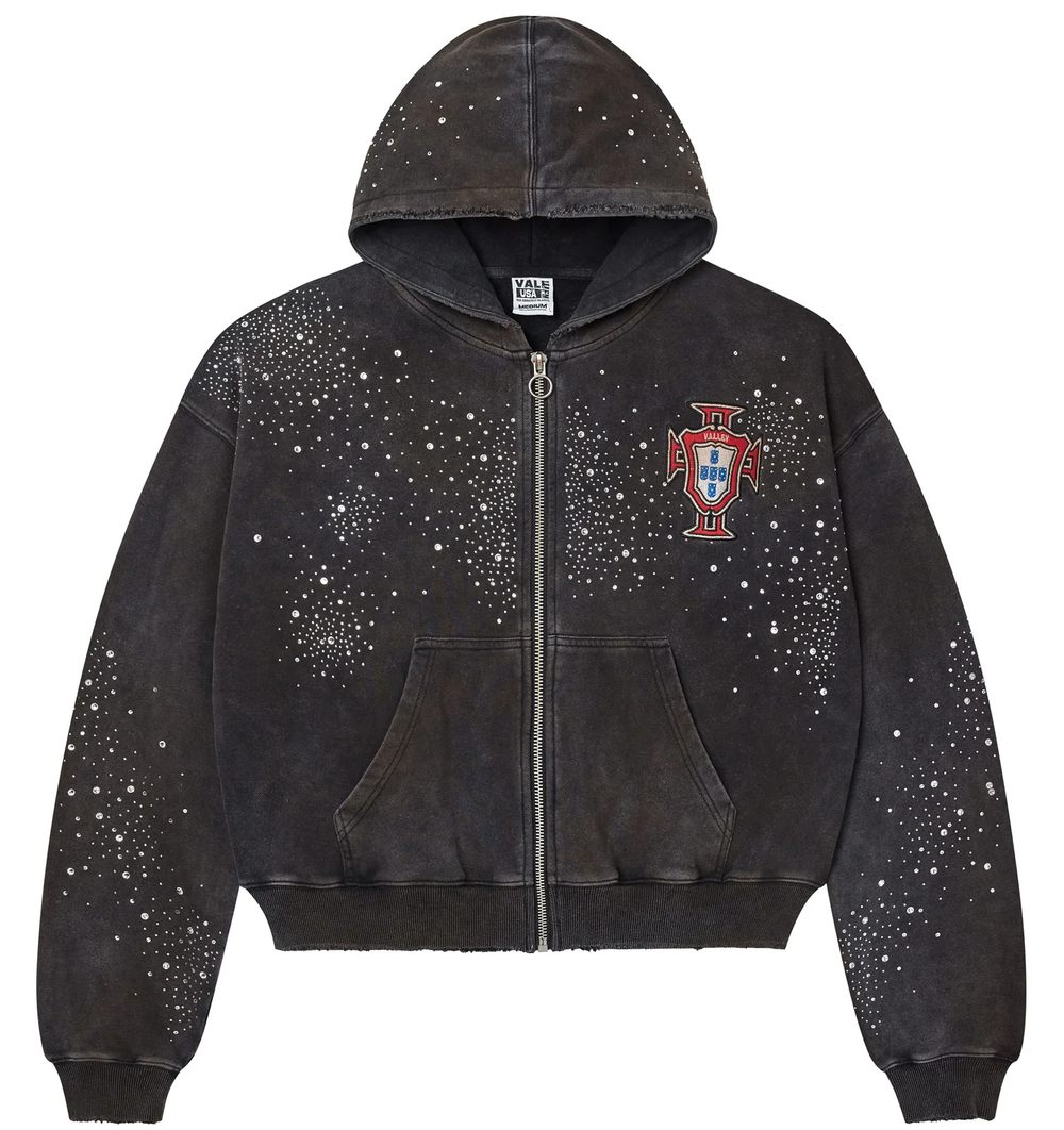 Vale Pluto Cluster Black Zip Up Hoodie
