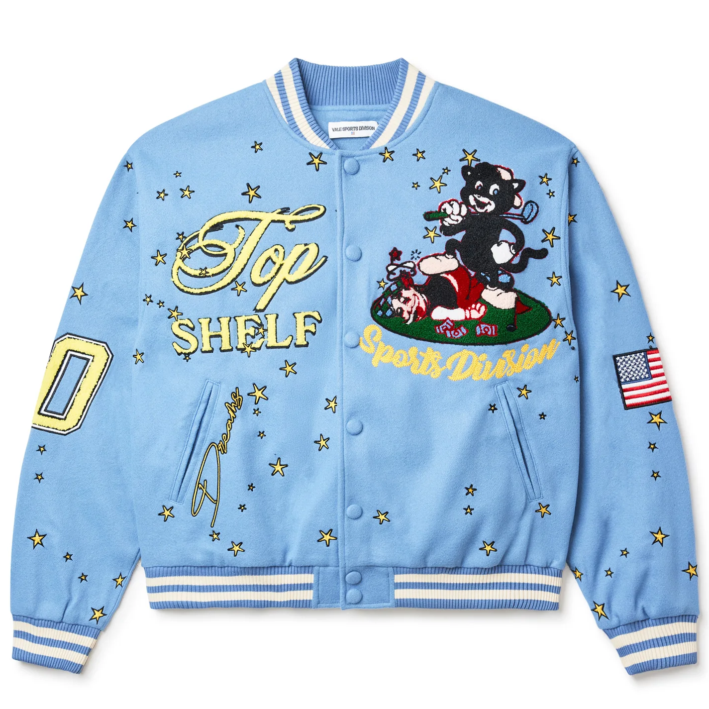 Vale Skyline Blue Varsity Jacket