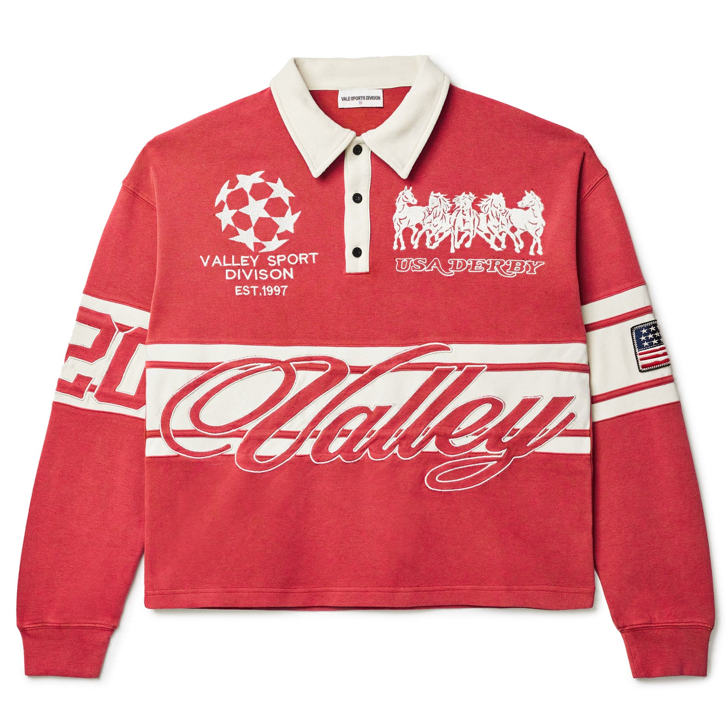 Vale Victory Valley Red Derby Shirt