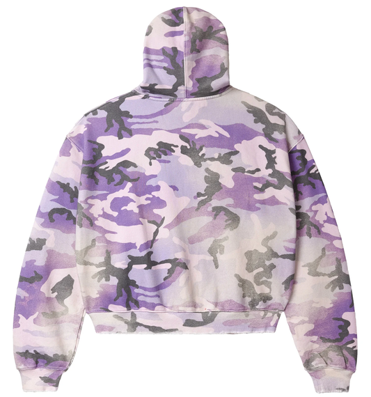 Vale Wayne Camo Purple Zip Up Hoodie