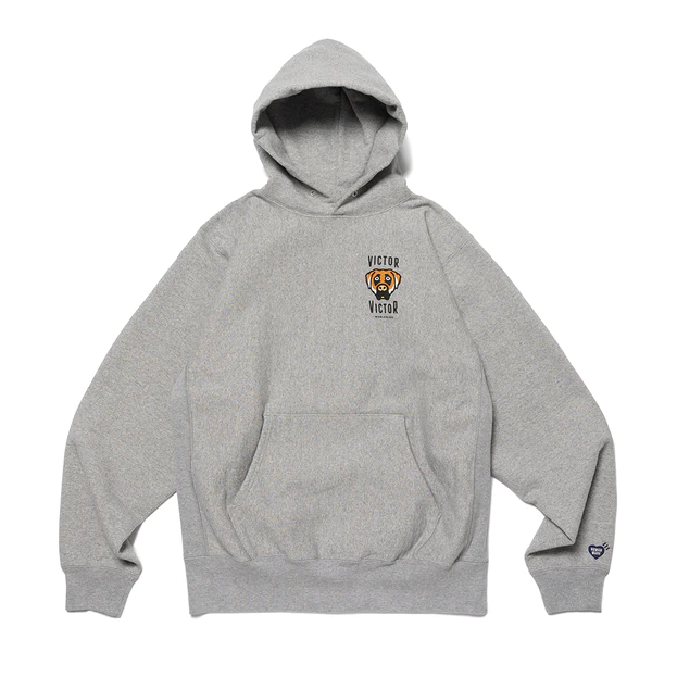 Victor Victor x Human Made Heather Grey Hoodie – WyCo Vintage Broadway