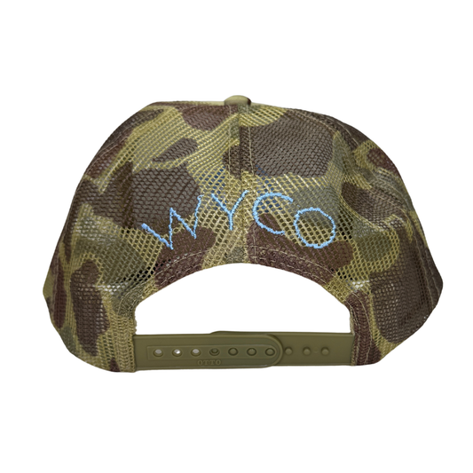 WyCo Anarchy Blue Camo Trucker Hat