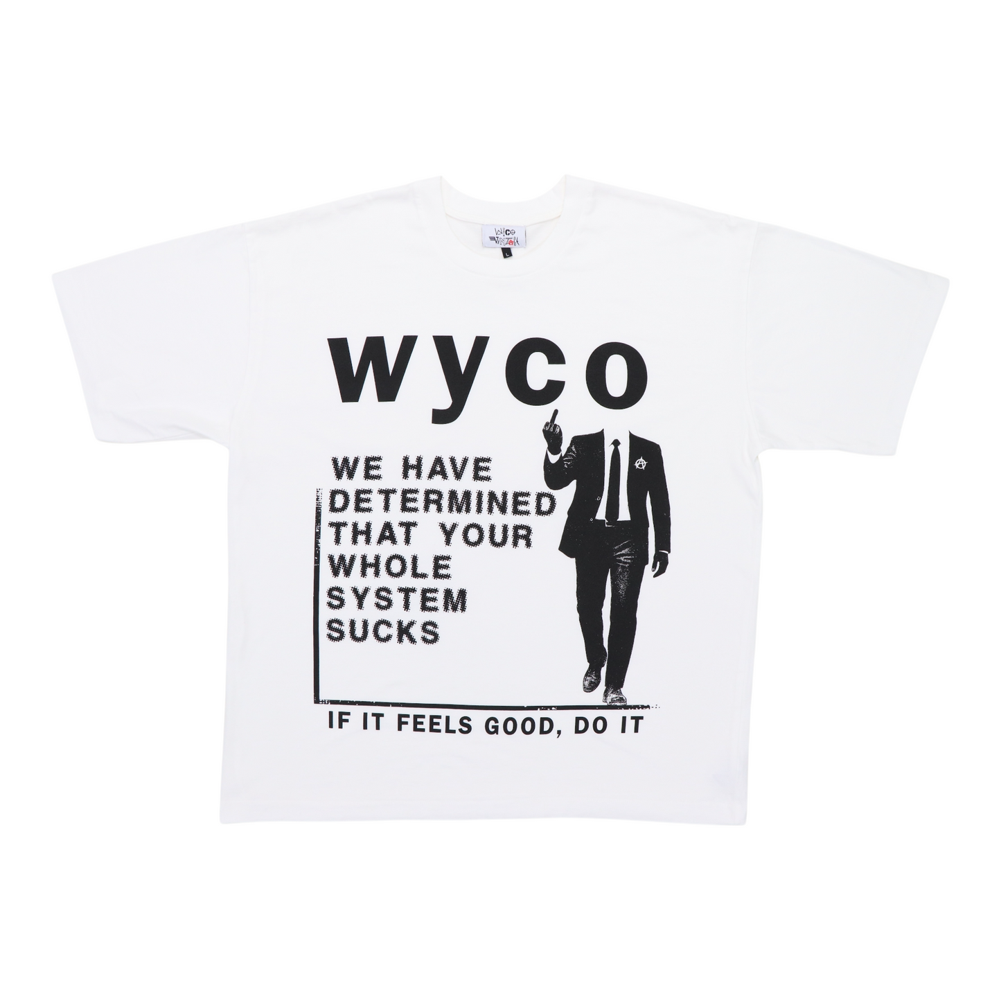 WyCo All Systems Go White Tee