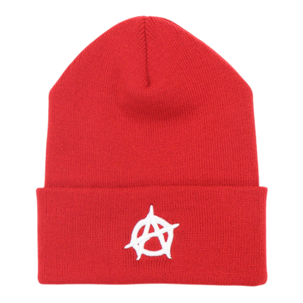 WyCo Vintage Anarchy Red Beanie