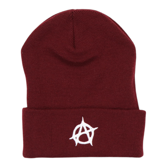 WyCo Vintage Anarchy Maroon Beanie