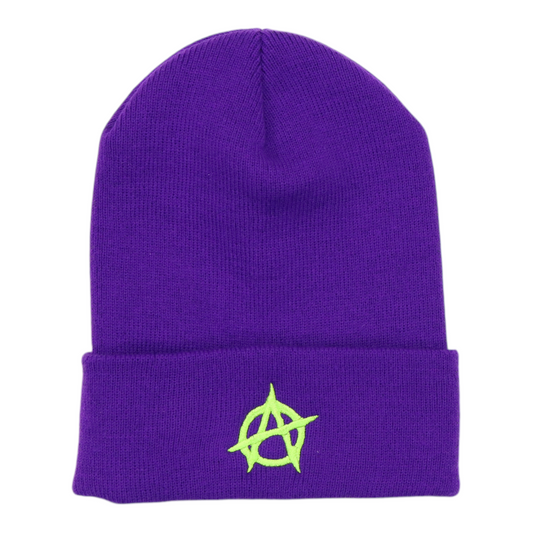 WyCo Vintage Anarchy Purple Beanie