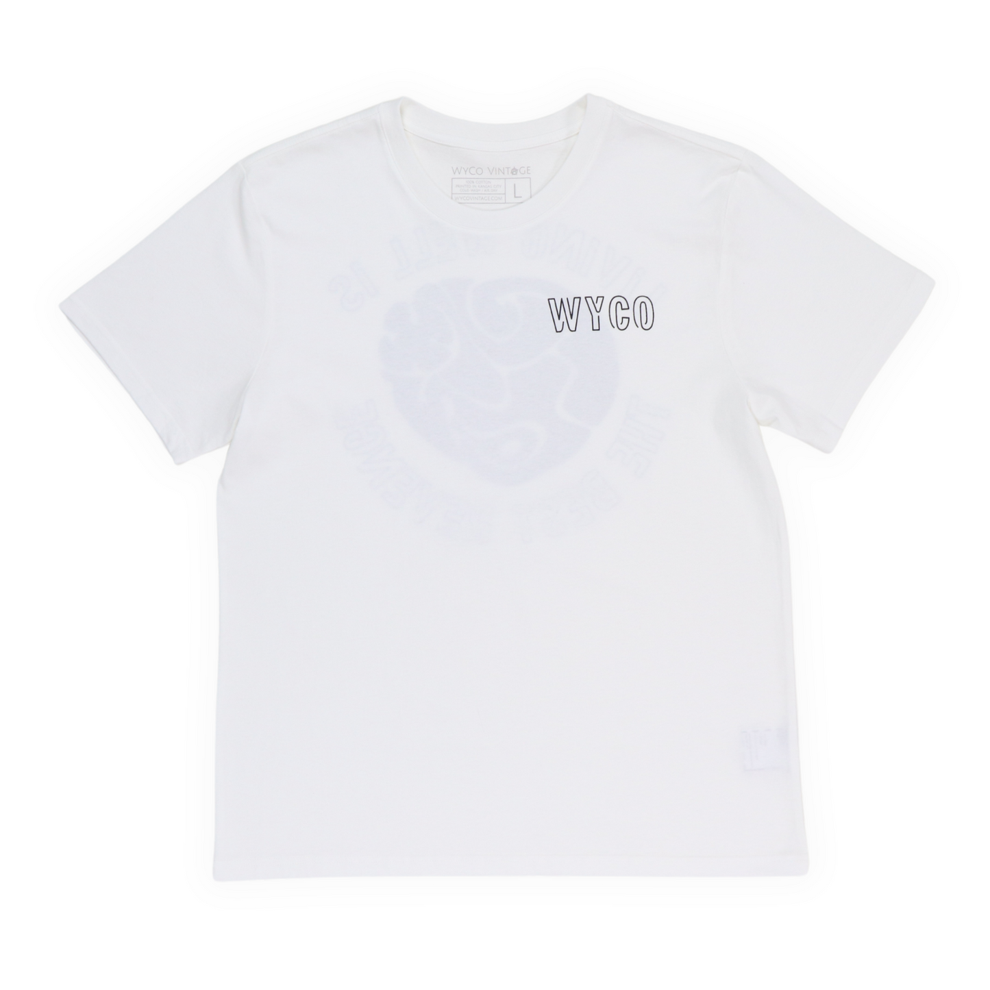 WyCo Vintage Living Well White Tee