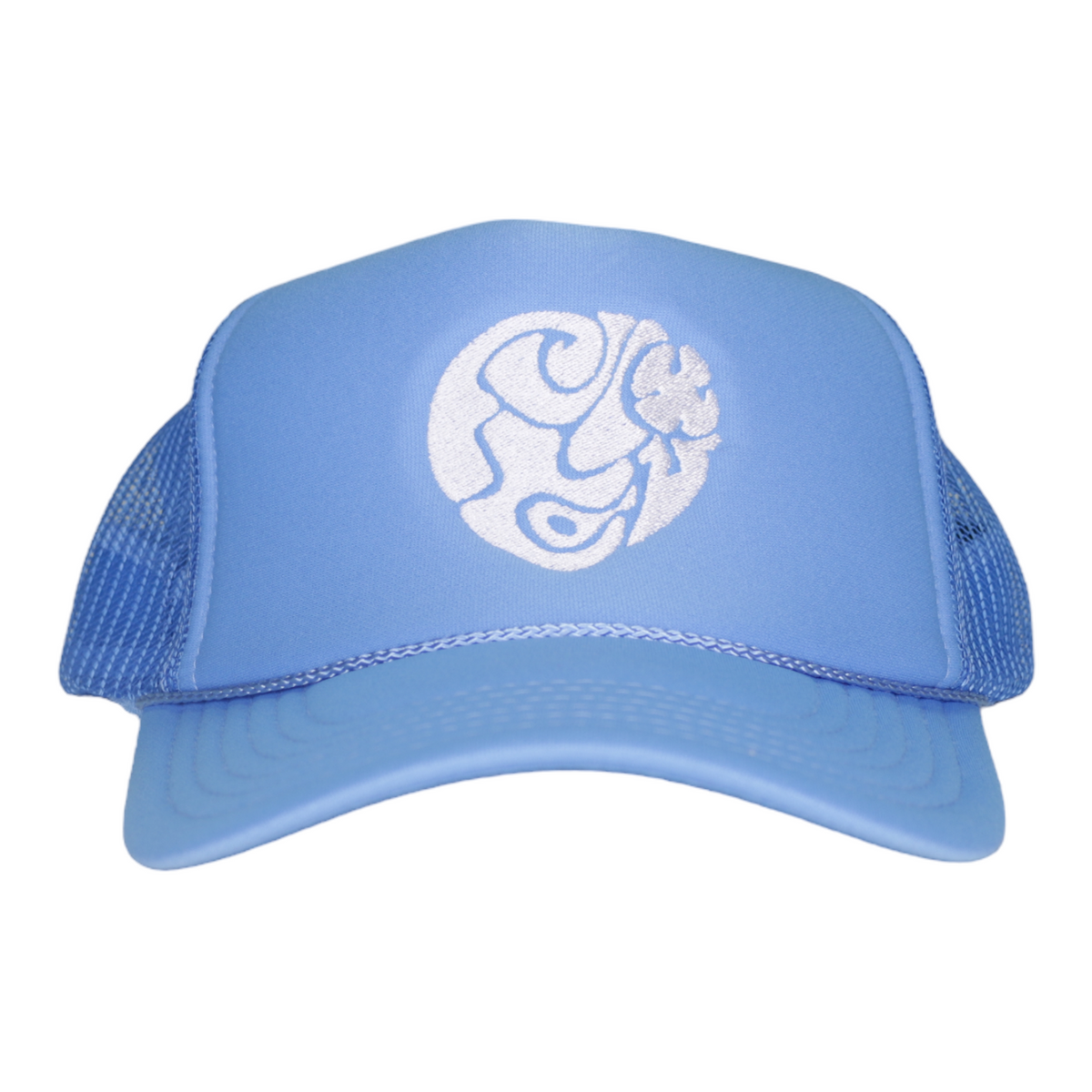 WyCo Vintage Secret Message Blue Trucker Hat front