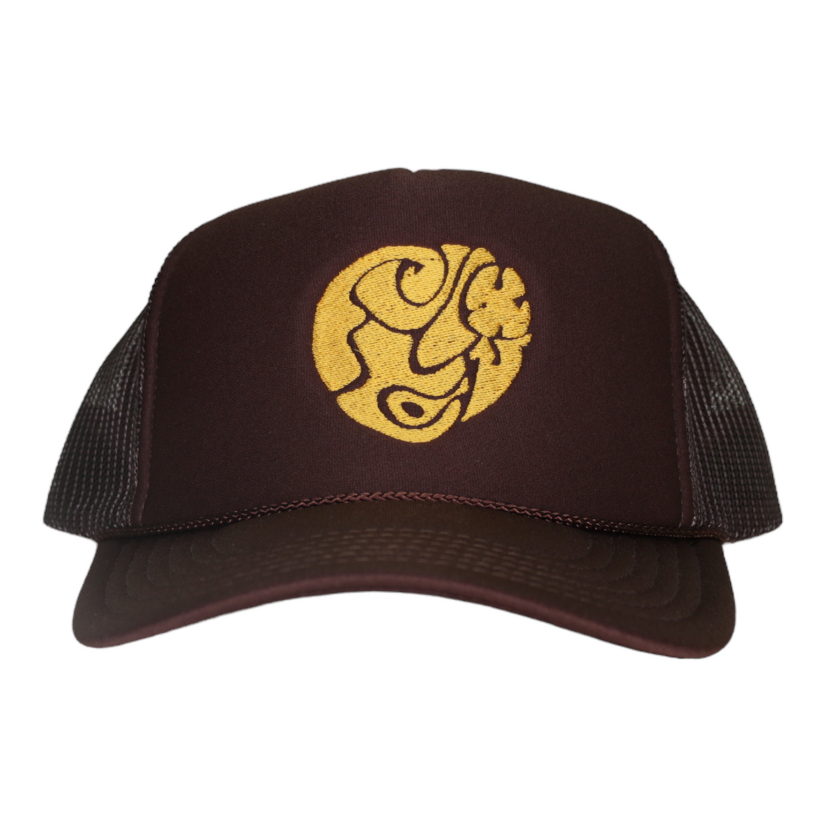 WyCo Vintage Secret Message Brown Trucker Hat front