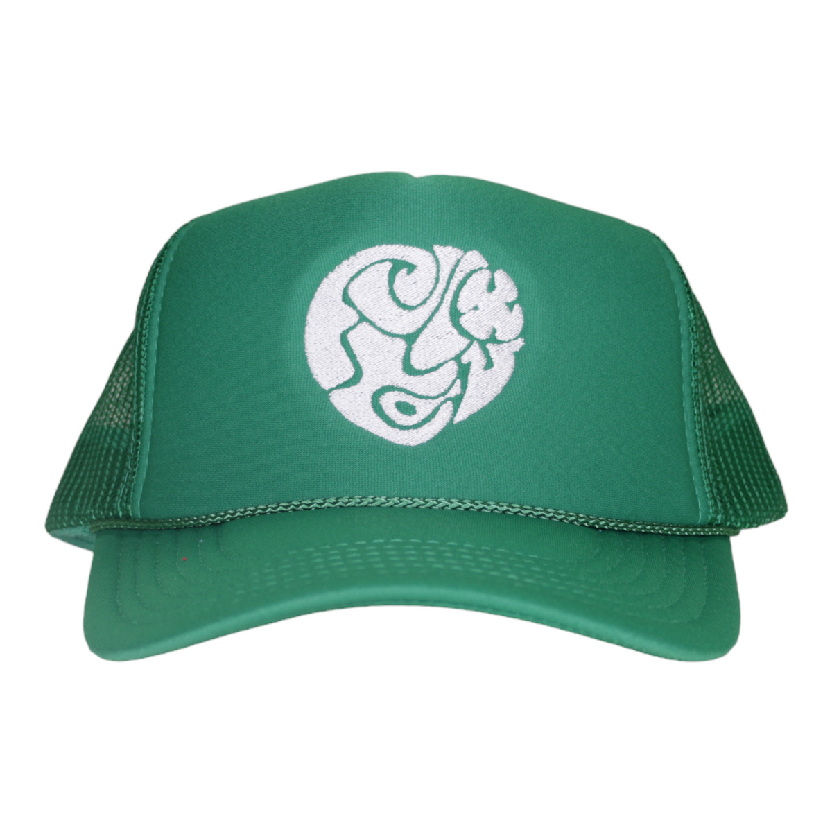 WyCo Vintage Secret Message Green Trucker Hat front
