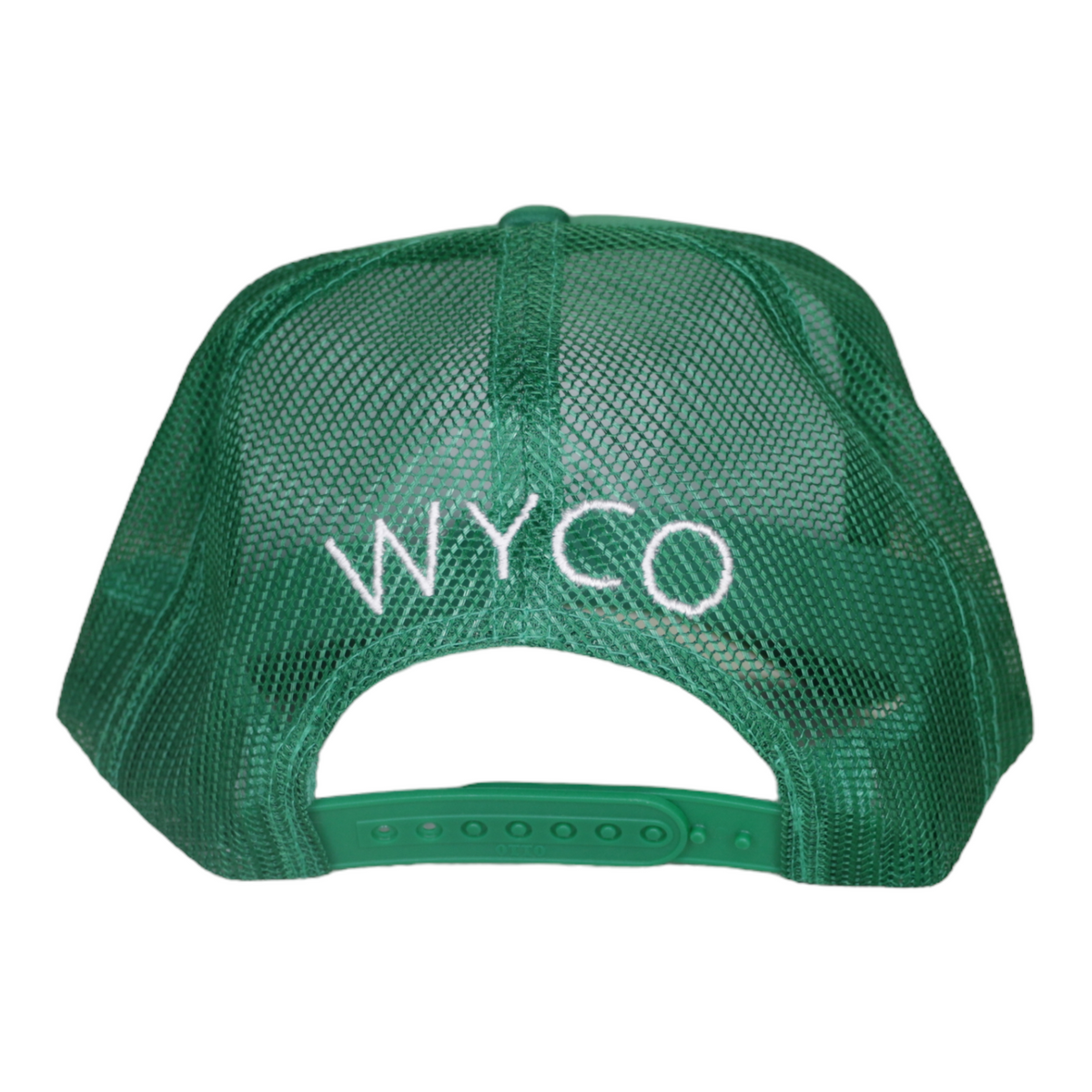 WyCo Vintage Secret Message Green Trucker Hat back