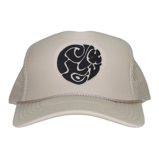 WyCo Vintage Secret Message Tan Trucker Hat