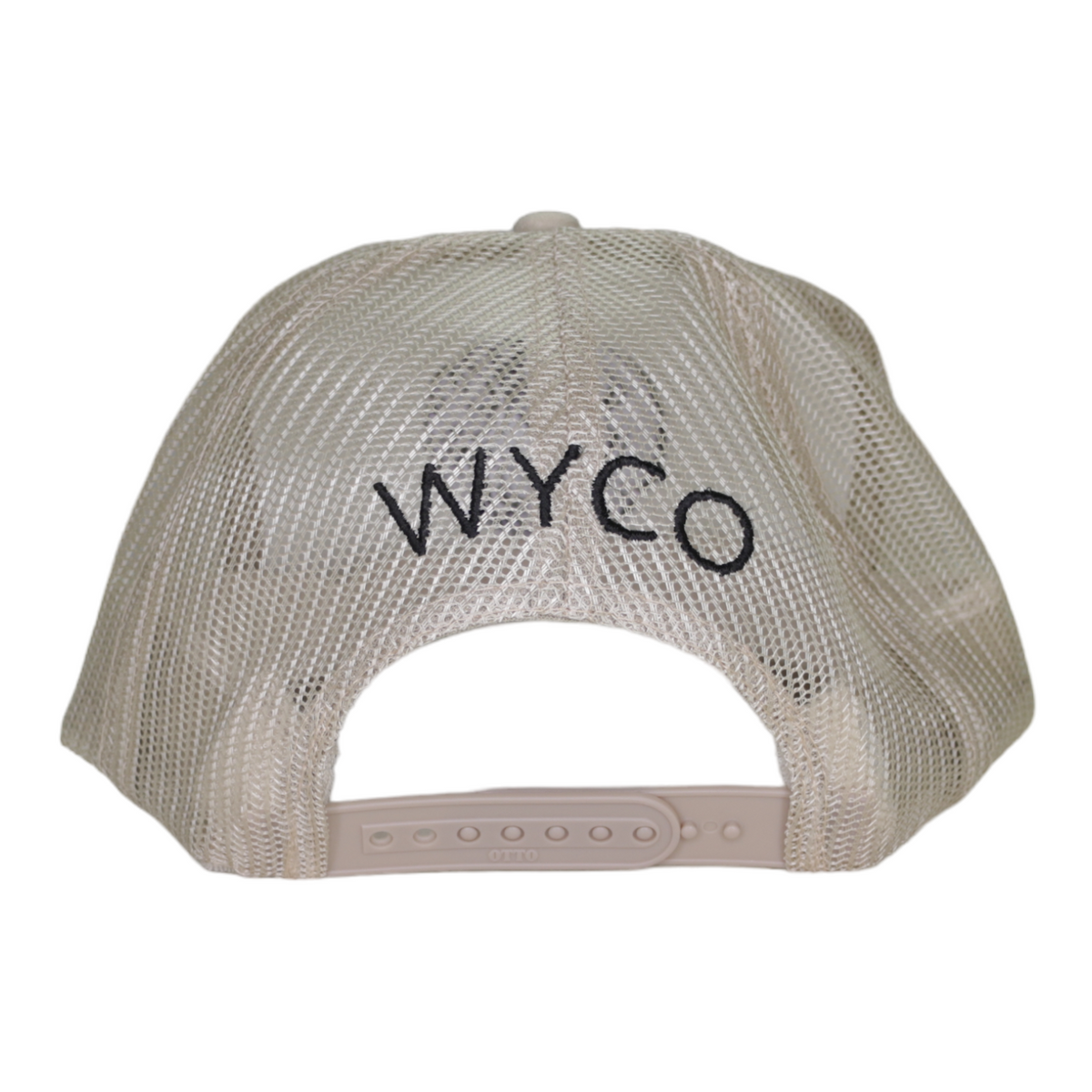 WyCo Vintage Secret Message Tan Trucker Hat back