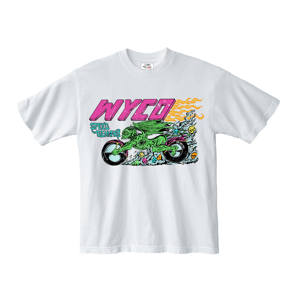 WyCo Speed Demons White Tee