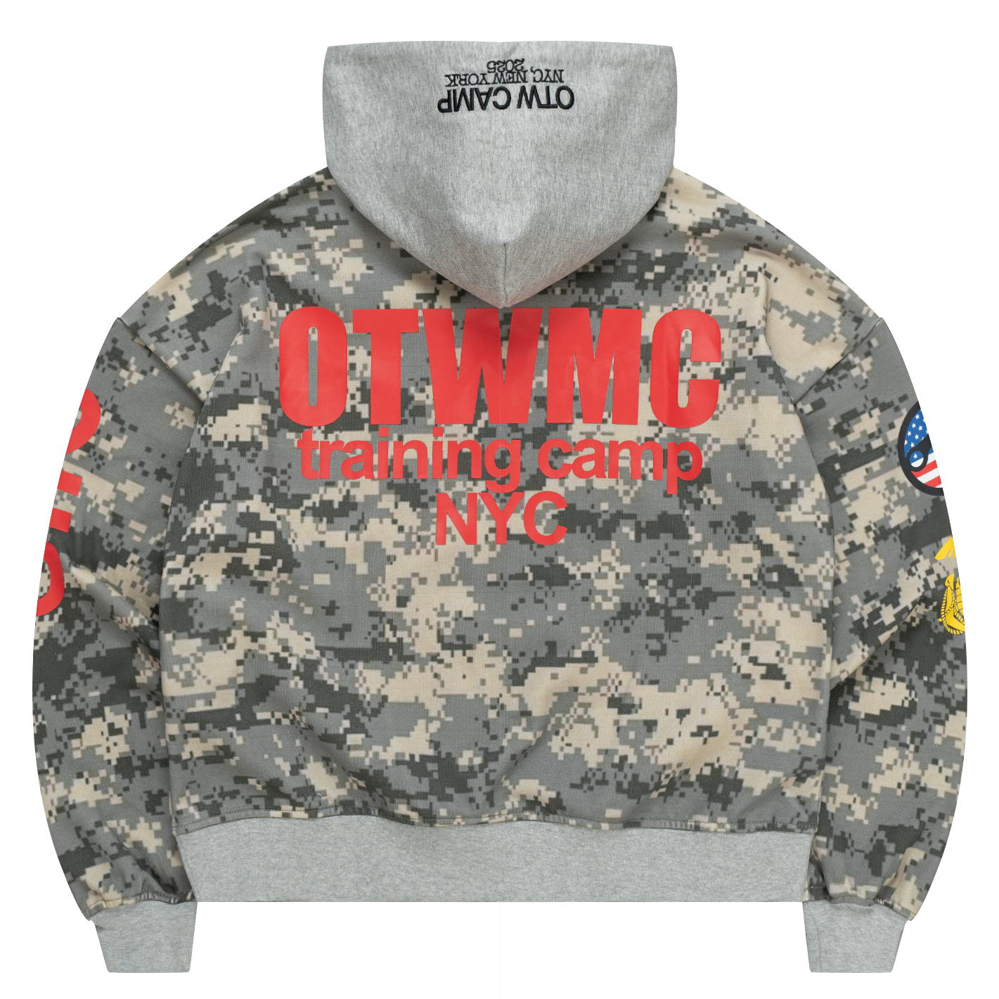 OTW Army Digital Camo Zip Up Hoodie