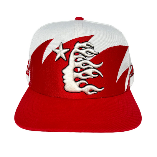 Hellstar Shark Teeth Red White Snapback
