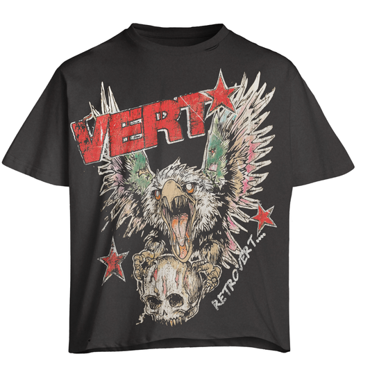 Retro Vert Red Falcon Black Tee