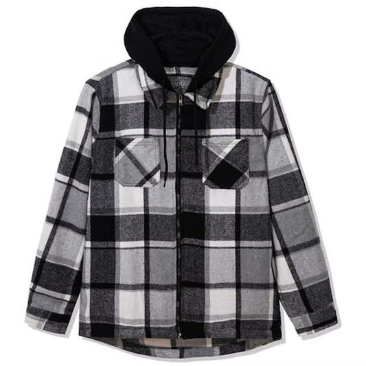 Anti Social Social Club Phaneritic White Medium Hooded Flannel