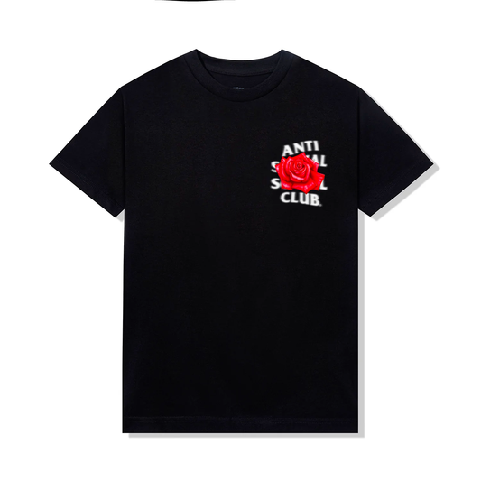 Anti Social Social Club Roses Are Red Black Small Tee