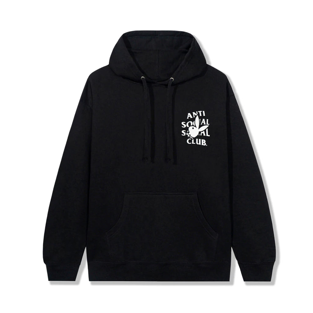 Anti Social Social Club x Playboy Bunny Logo Black Extra Large Hoodie