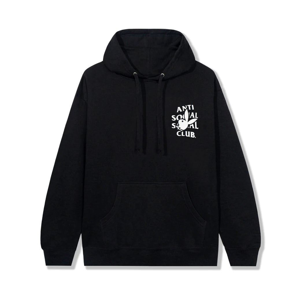 Anti Social Social Club x Playboy Bunny Logo Black Extra Large Hoodie
