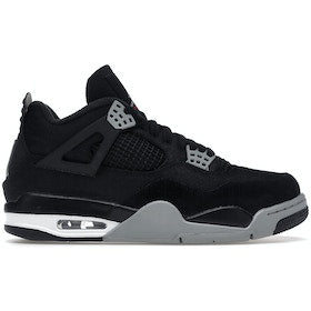 Nike Jordan 4 Retro Black Canvas (GS) - 4.5 M / 6 W / 4.5 Y
