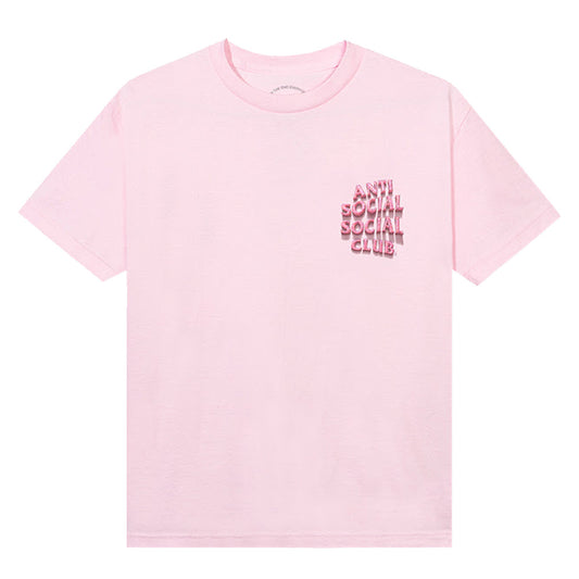 Anti Social Social Club Sprinkling Tears Pink Small Tee