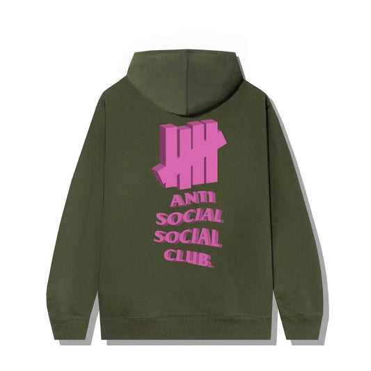 Anti Social Social Club x UNDFTD 1st And La Brea Army Heather Small Hoodie