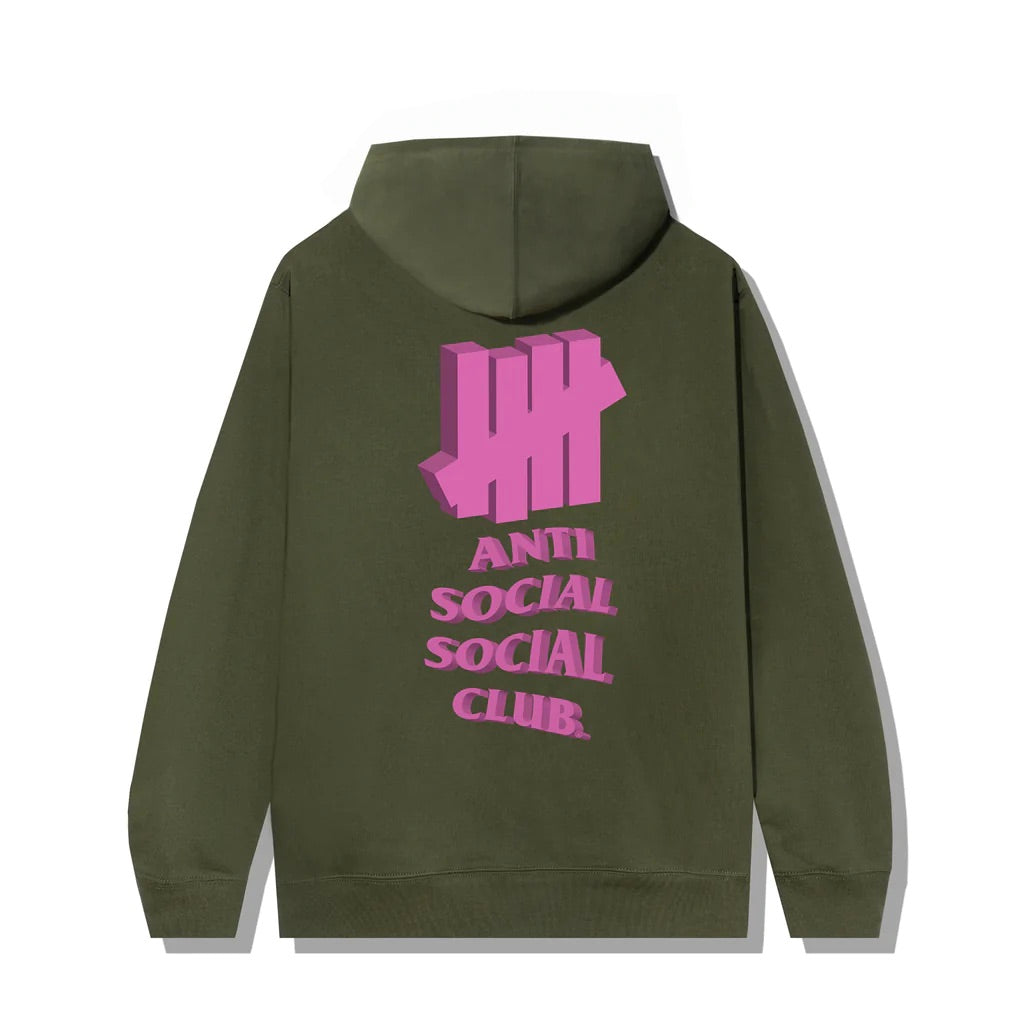 Anti Social Social Club x UNDFTD 1st And La Brea Army Heather Small Hoodie