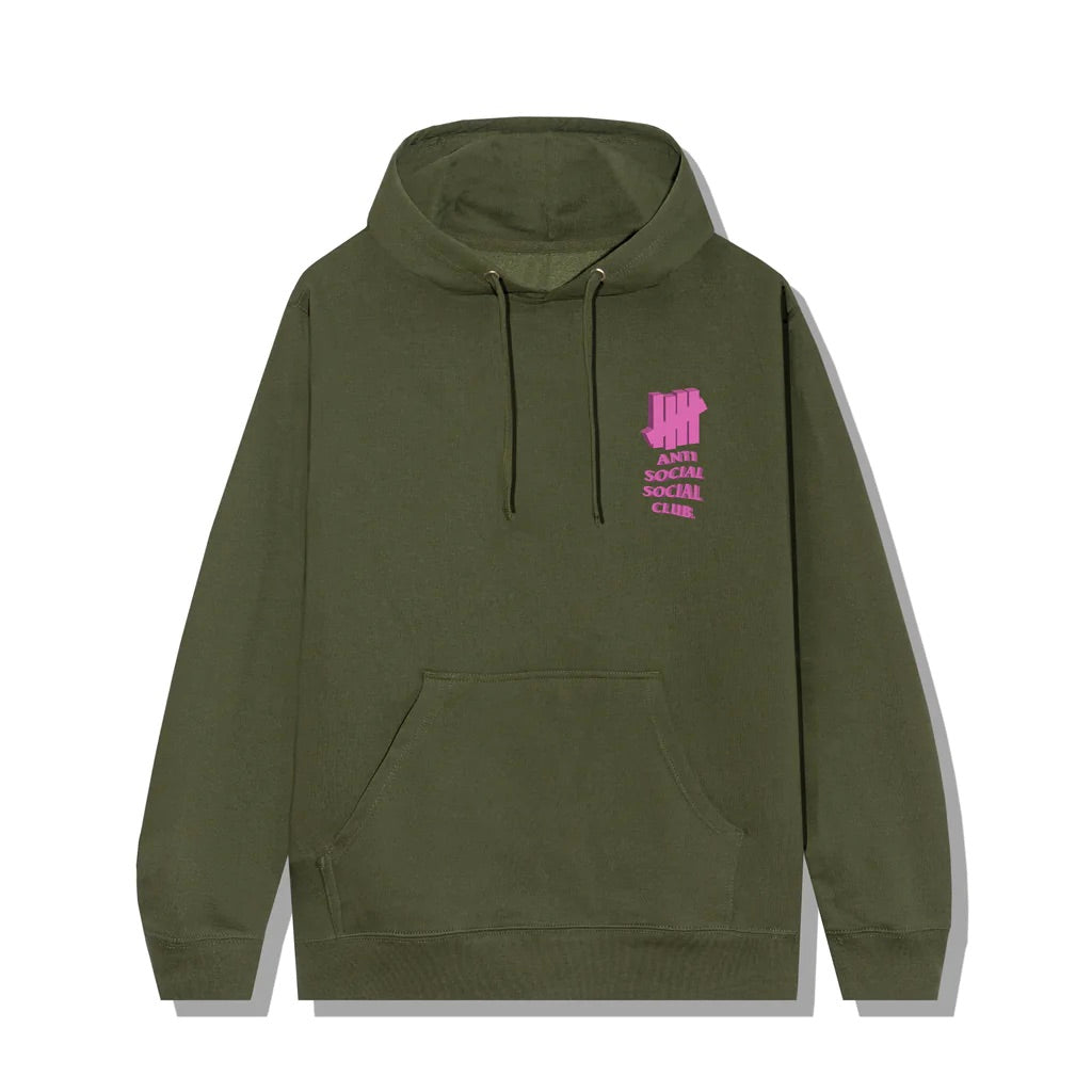 Anti Social Social Club x UNDFTD 1st And La Brea Army Heather Small Hoodie