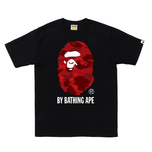 BAPE Color Camo By Bathing Ape Red Black Extra Large Tee