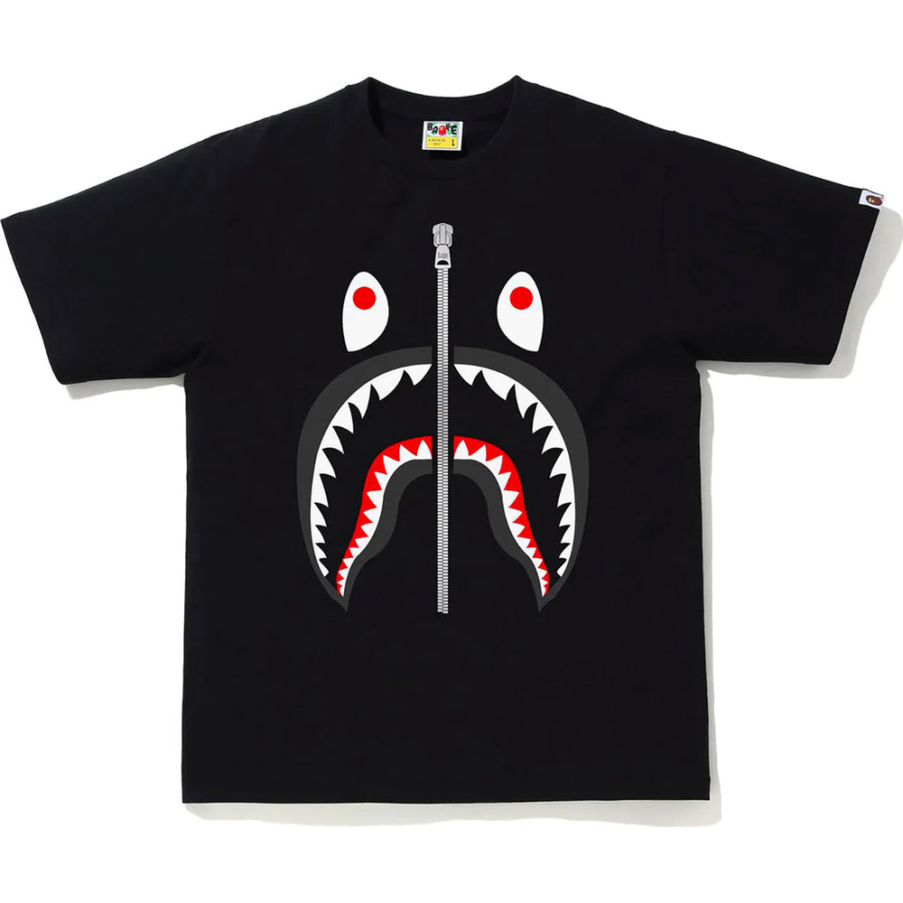 Bape Bathing Ape Shark Black Large Tee