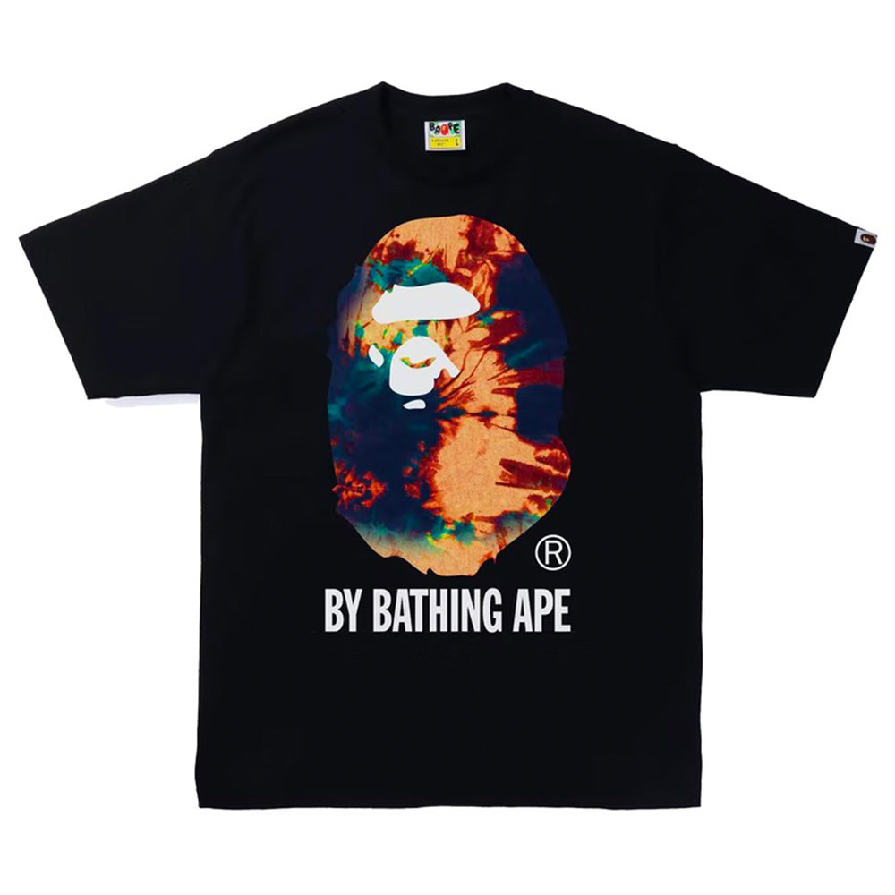Bape By Bathing Ape Navy Tie Dye Black Extra Large Tee