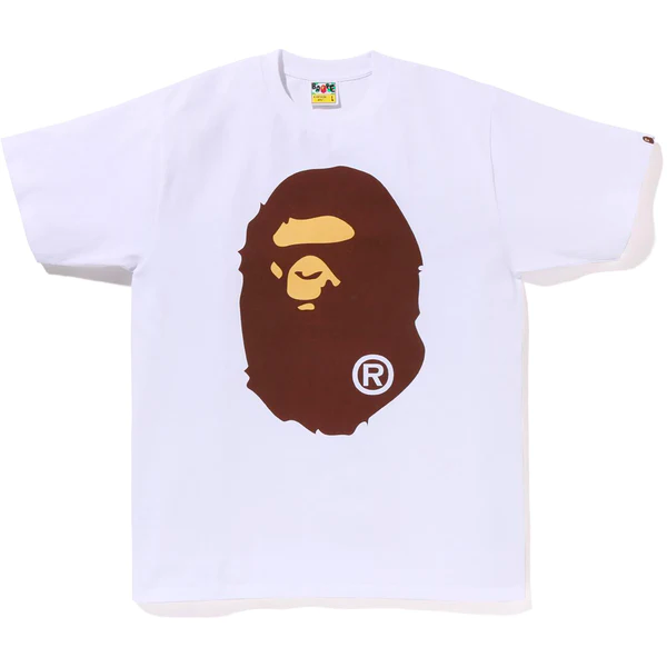 BAPE Pigment Big Ape Head White Medium Tee