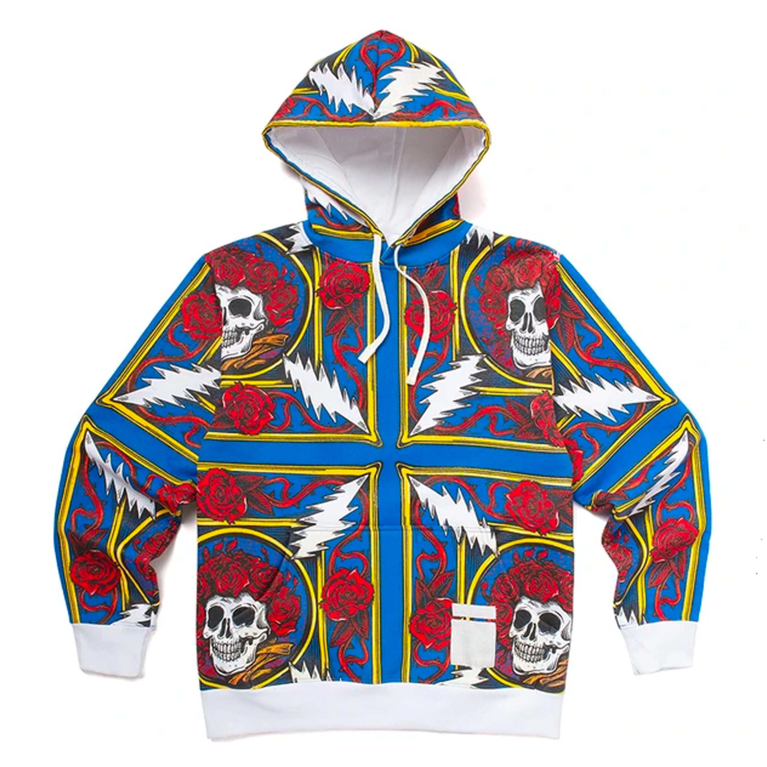 On sale NWT CHINATOWN MARKET X GRATEFUL DEAD BANDANA HOODIE SZ MEDIUM M