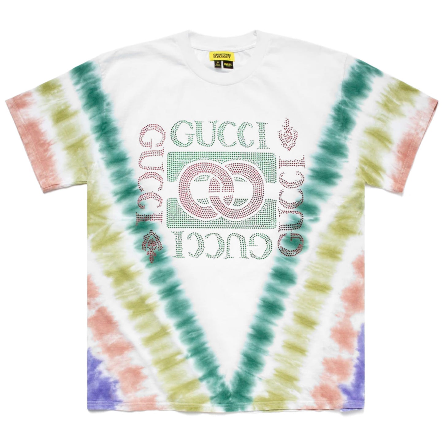 Chinatown Market Secret Club Bucci Rhinestone Tie Dye XXL Tee