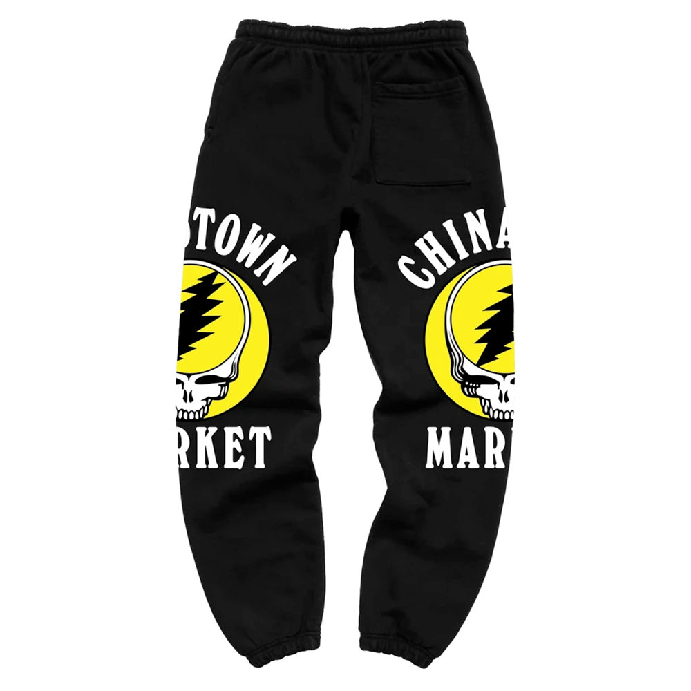 Chinatown Market x Grateful Dead Deadtown Black Large Sweatpants