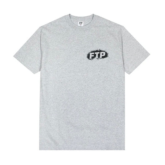 FTP Splatter Logo Heather Gray Large Tee