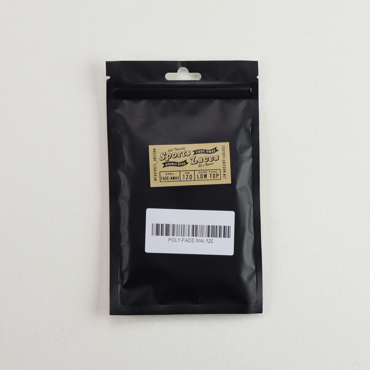 Foxtrot Uniform Poly Fade Maize 120 Low Top Laces