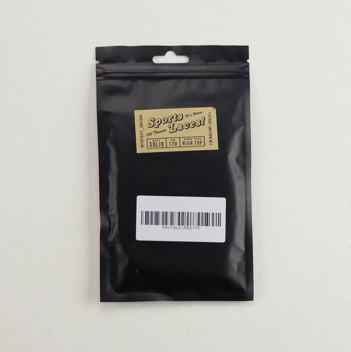 Foxtrot Uniform Poly Fade Solid Jordan Red 170 High Top Laces