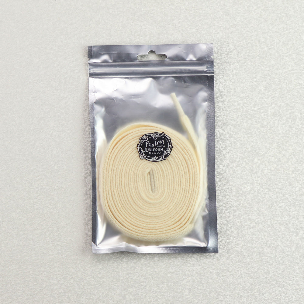Foxtrot Uniform Poly Solid Cream 170 High Top Laces