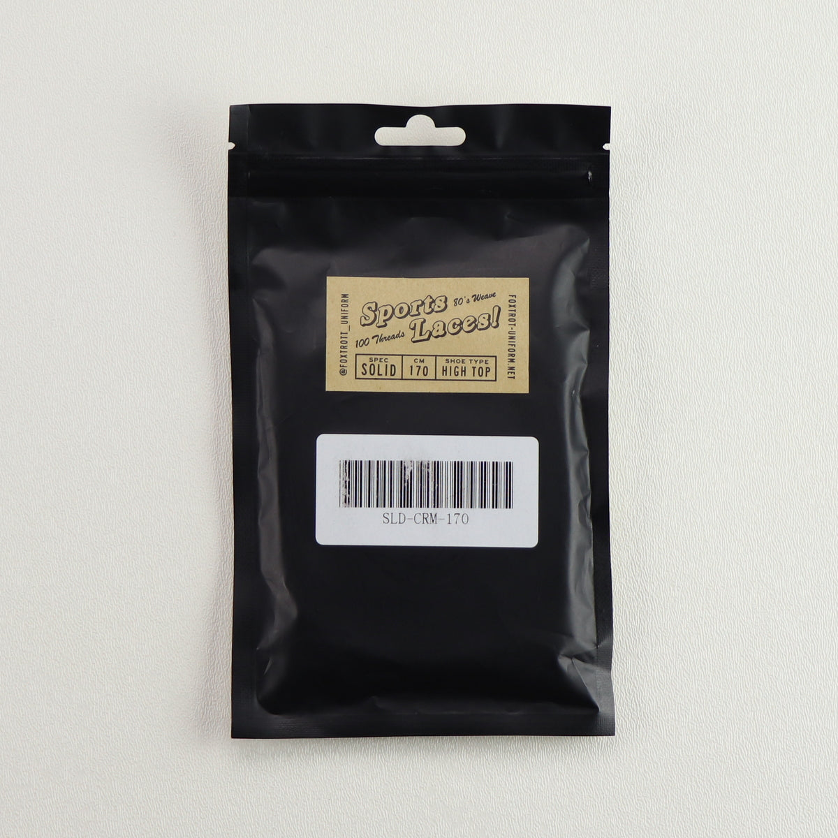Foxtrot Uniform Solid Cream 170 High Top Laces