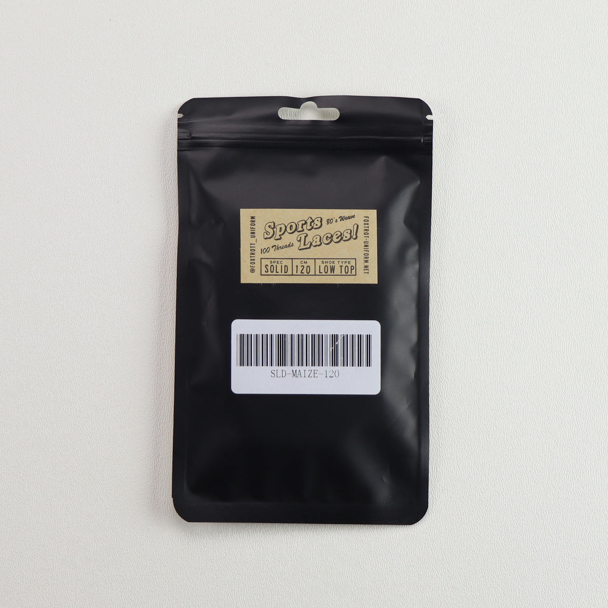 Foxtrot Uniform Solid Maize 120 Low Top Laces