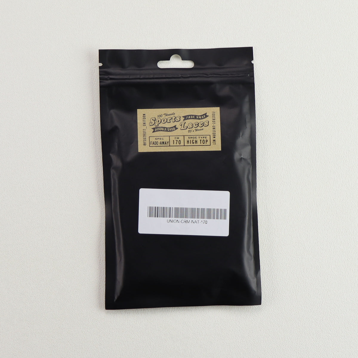 Foxtrot Uniform Union Cream Natural 170 High Top Laces
