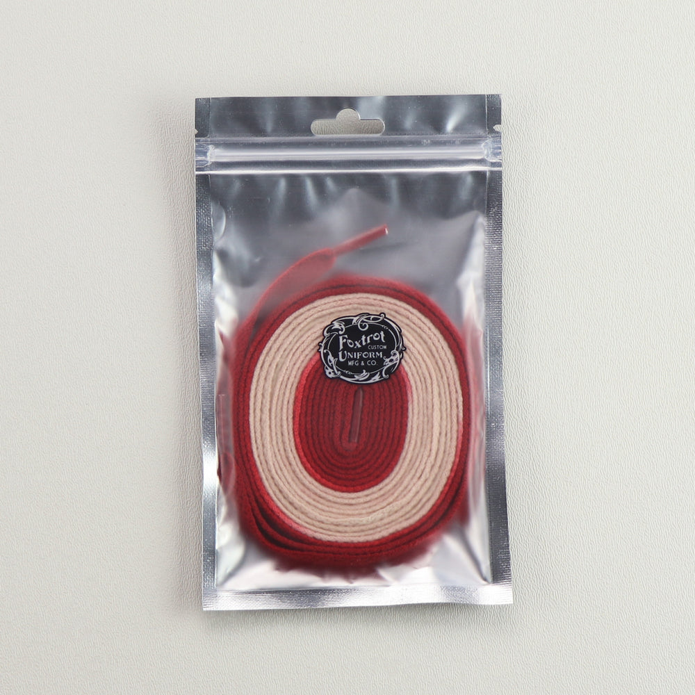 Foxtrot Uniform Union Red Oatmeal 170 High Top Laces