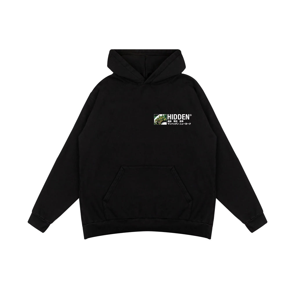 Hidden Dragon Logo Black Extra Large Hoodie